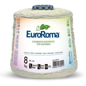 40478 Barbante cru 1,0kg 4/8 Fios Rolo 762m - Euroroma