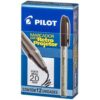 0220 Caneta para retroprojetor 2.0mm Marcador Preta - Pilot CX.C/12