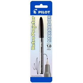 1460 Caneta para retroprojetor 1.0mm Marcador Preto - Pilot CX.C/12