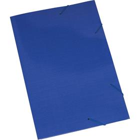 4256 Pasta aba elástica (papel) Oficio Azul - Polycart PCT.C/20