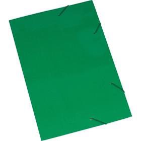 4258 Pasta aba elástica (papel) Oficio Verde - Polycart PCT.C/20