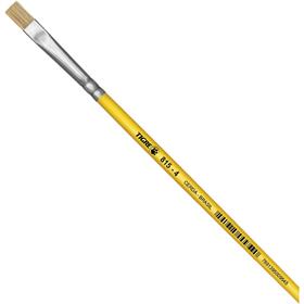 4732 Pincel artesanal Chato 815 N.04 Amarelo - Pinceis Tigre DUZIA