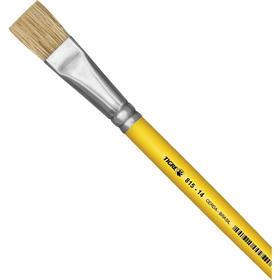 4737 Pincel artesanal Chato 815 N.14 Amarelo - Pinceis Tigre DUZIA
