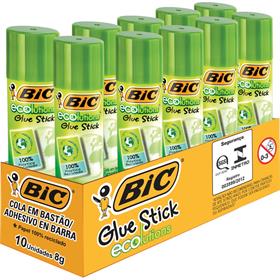 11016 Cola em bastao Ecolutions 08g - Bic PCT.C/10