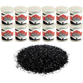 13488 Gliter PVC Preto Potes 3g. - Honey PCT.C/12