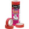 14767 Fita adesiva Polisil 12mmx10m.Vermelho - Adelbras PCT.C/10