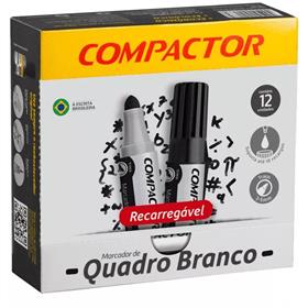 30193 Pincel para quadro branco Qb Recarregavel Preto - Compactor CX.C/12