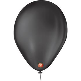 034480 - Balão 7 Liso Preto Imperial - São Roque PCT.C/50