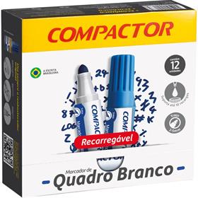 40198 Pincel para quadro branco Qb Recarregavel Azul - Compactor CX.C/12