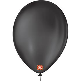 060566 Balão 9 Liso Preto Ébano - São Roque PCT.C/50