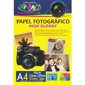 62133 Papel fotográfico inkjet A4 High Glossy 180g - Off Paper PCT.C/50
