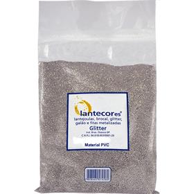 71574 Glitter Pvc Prata 500 g - Lantecor