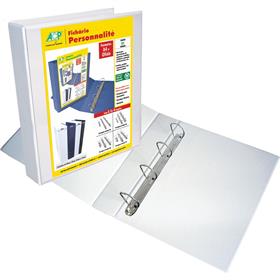 73462 Fichário de PVC Personalite A4 40 mm 4 Argolas Branco - Acp