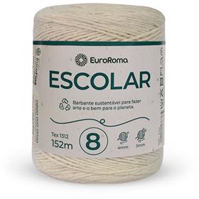 76400 Barbante cru 200g Escolar 4/8 Fios Rl 152m - Euroroma PCT.C/04