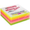 98782 Bloco de Recado Autoadesivo Memonote Neon 76 mm x 76 mm com 320 fls. - Adelbras