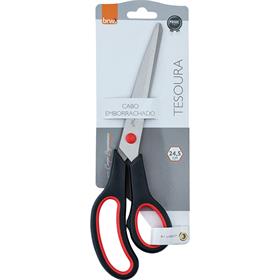 100873 Tesoura Ergonômica Cabo Preto 25 cm - BRW