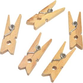 31789 Artesanato Miniatura Pregador Cru 2,5 cm - Kit PCT.C/100