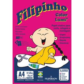 042669 Bloco Lumi color 5 cores Filipinho 85grs c/50 f