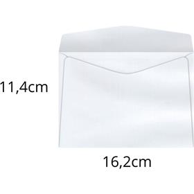 02023 Envelope comercial 114x162 63grs. S/Rpc Branco - Scrity CX.C/1000