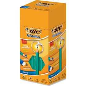 8879 Lapis preto (sextavado) Evolution 2hb c/Borracha - Bic CX.C/72