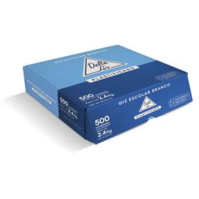 22292 Giz Escolar Plastificado Branco Master Caixa com 500 unidades - Delta