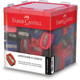 047676 Apontador (sem deposito) Simples Classico - Faber-Castell DP.C/100