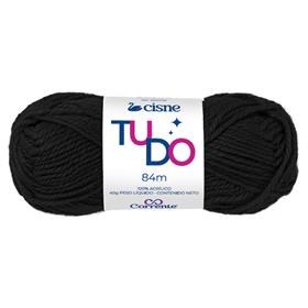 85000 Lã para tricô 0000N 40 g Preto - Corrente PCT.C/05