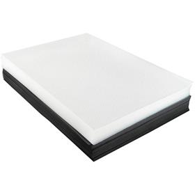 113454 Capa para Encadernação A4 100 Transparente Line + 100 Preto - Mares KIT