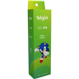 120178 Pilha Alcalina Pequena AA - Elgin TB.C/24