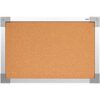 122707 Quadro Aviso Moldura Alumínio Cortiça Aparente 120 cm x 90 cm - Stalo